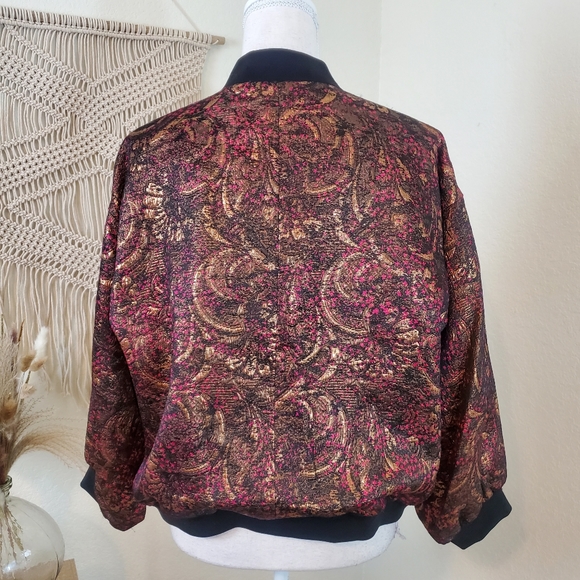 LAFAYETTE 148 Silk blend Printed Evening Jacket! Size Large! - Picture 4 of 9